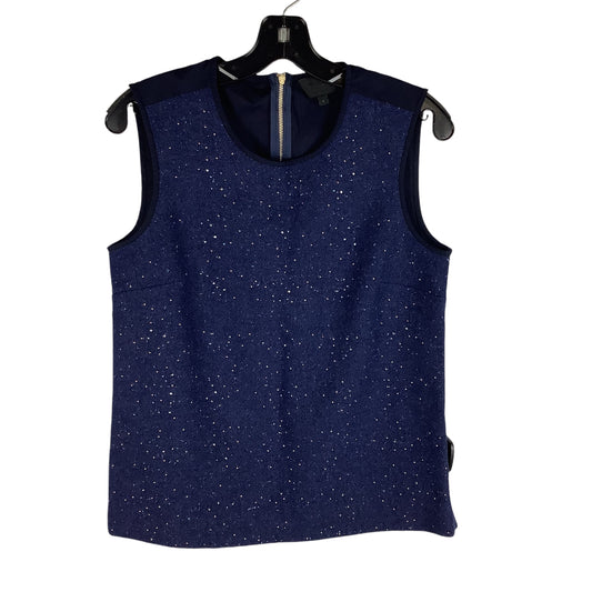 Top Sleeveless By J. Crew In Navy, Size: 4