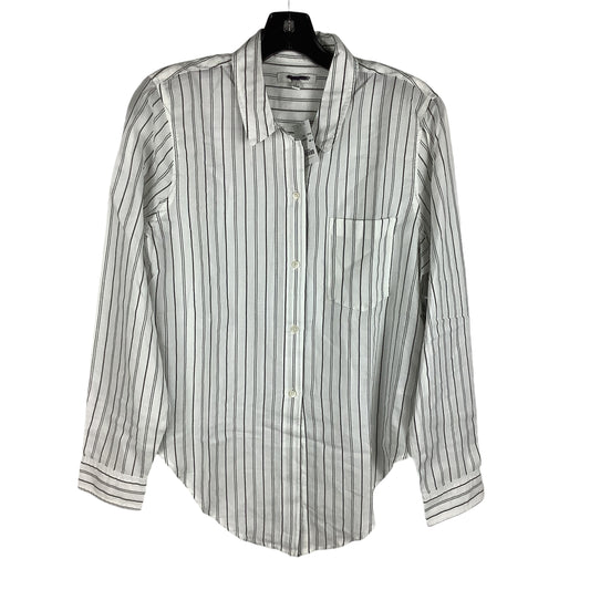 Top Long Sleeve By Madewell In Striped Pattern, Size: L