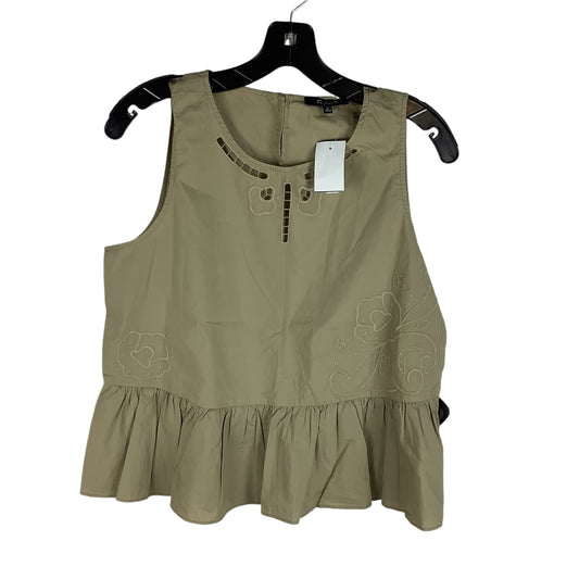 Top Sleeveless By Madewell In Green, Size: M