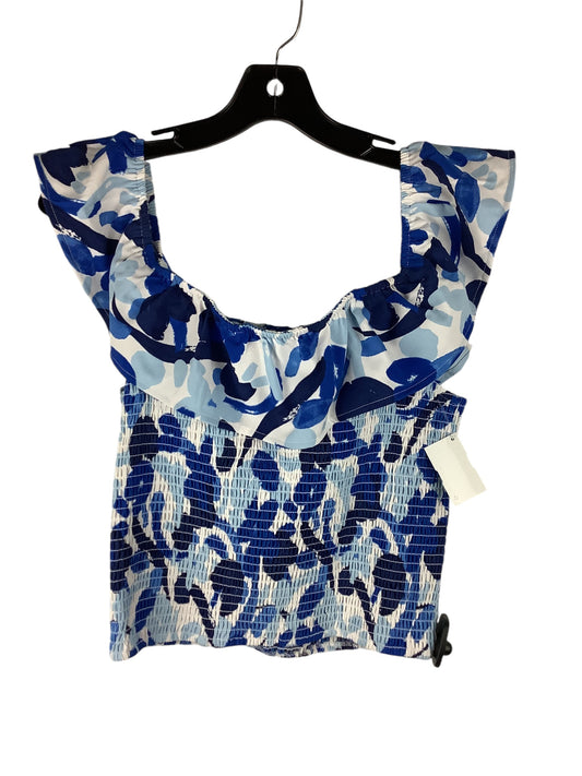 Top Short Sleeve By Sugar Lips In Blue, Size: L