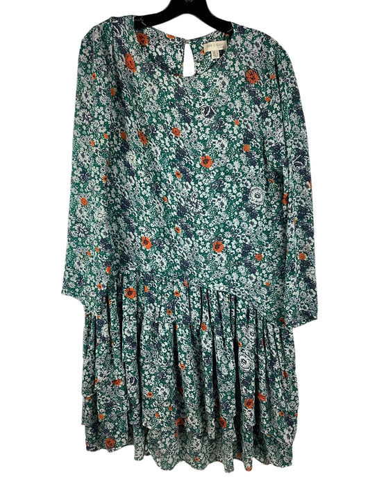 Dress Casual Short By Clothes Mentor In Blue & Green, Size: M