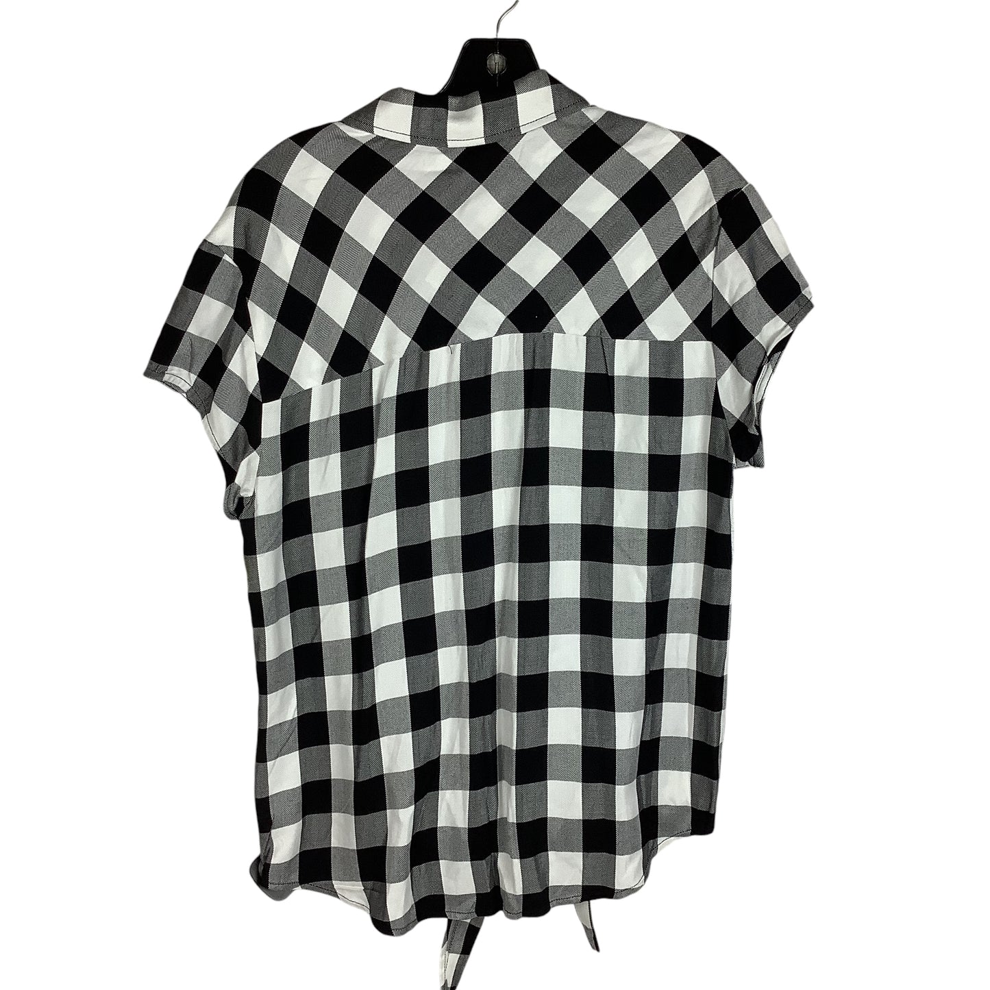 Top Short Sleeve By Charlie B In Plaid Pattern, Size: Sp