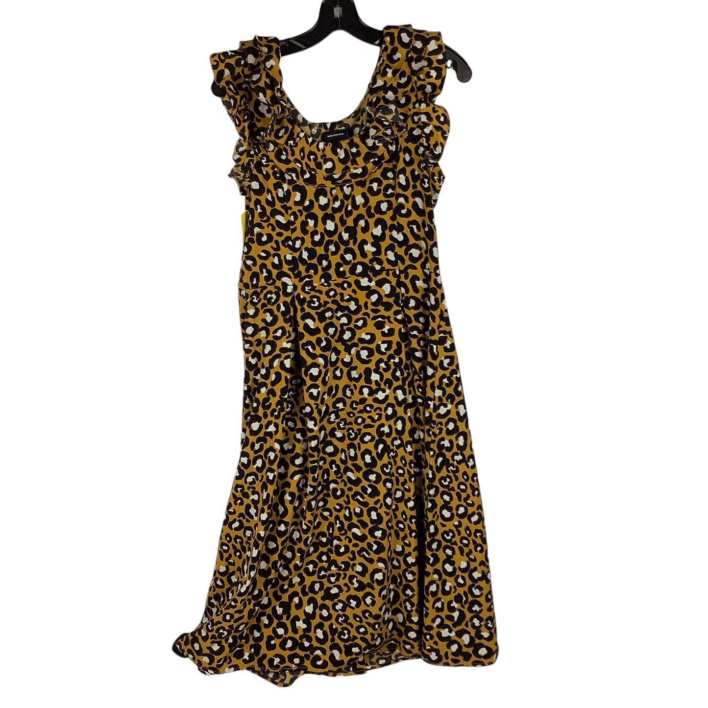 Dress Casual Midi By Who What Wear In Animal Print, Size: S