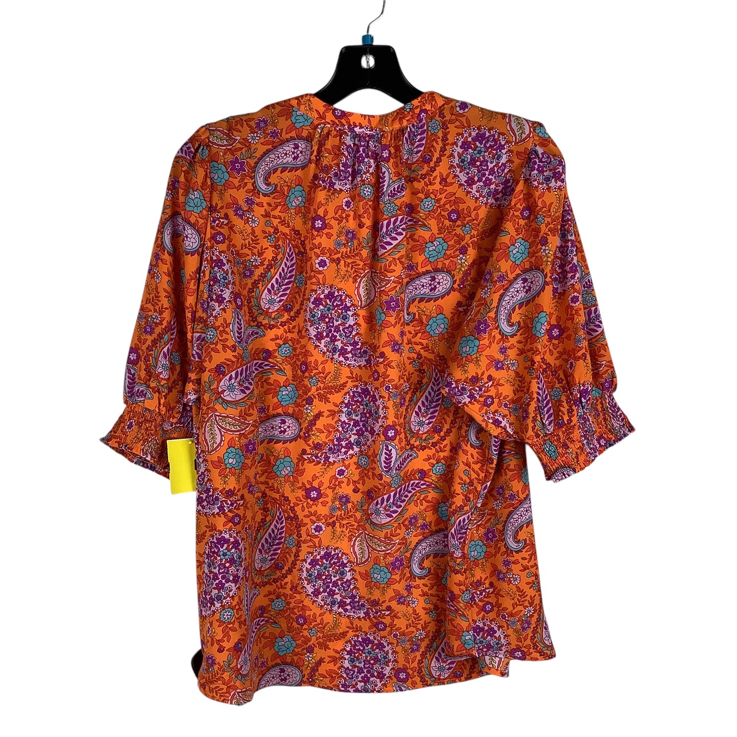 Top Short Sleeve By Easel In Orange, Size: L