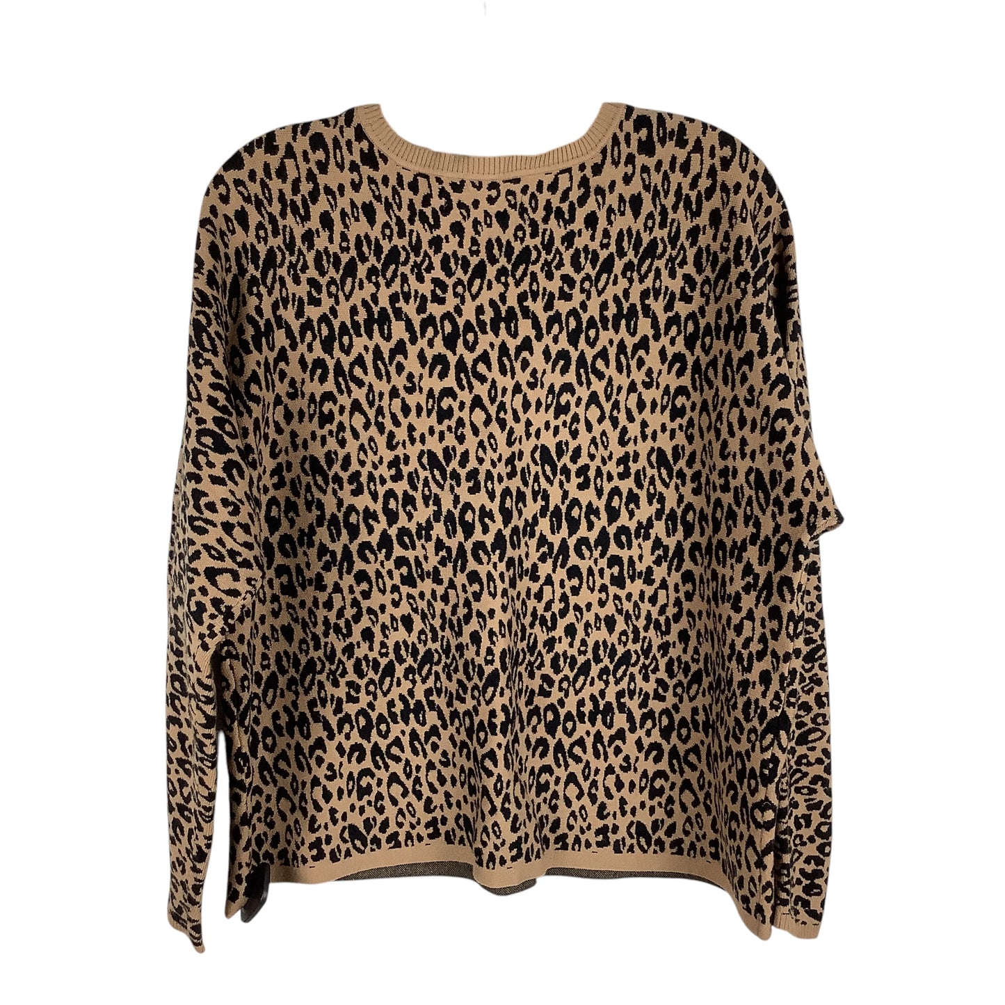 Sweater By Apt 9 In Animal Print, Size: Xl