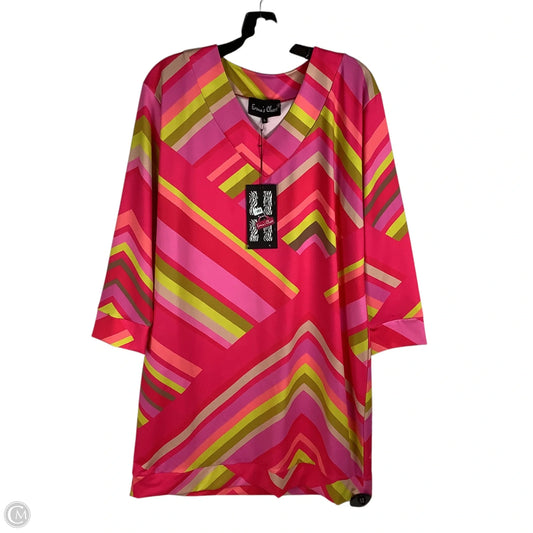 Dress Casual Midi By Clothes Mentor In Striped Pattern, Size: L