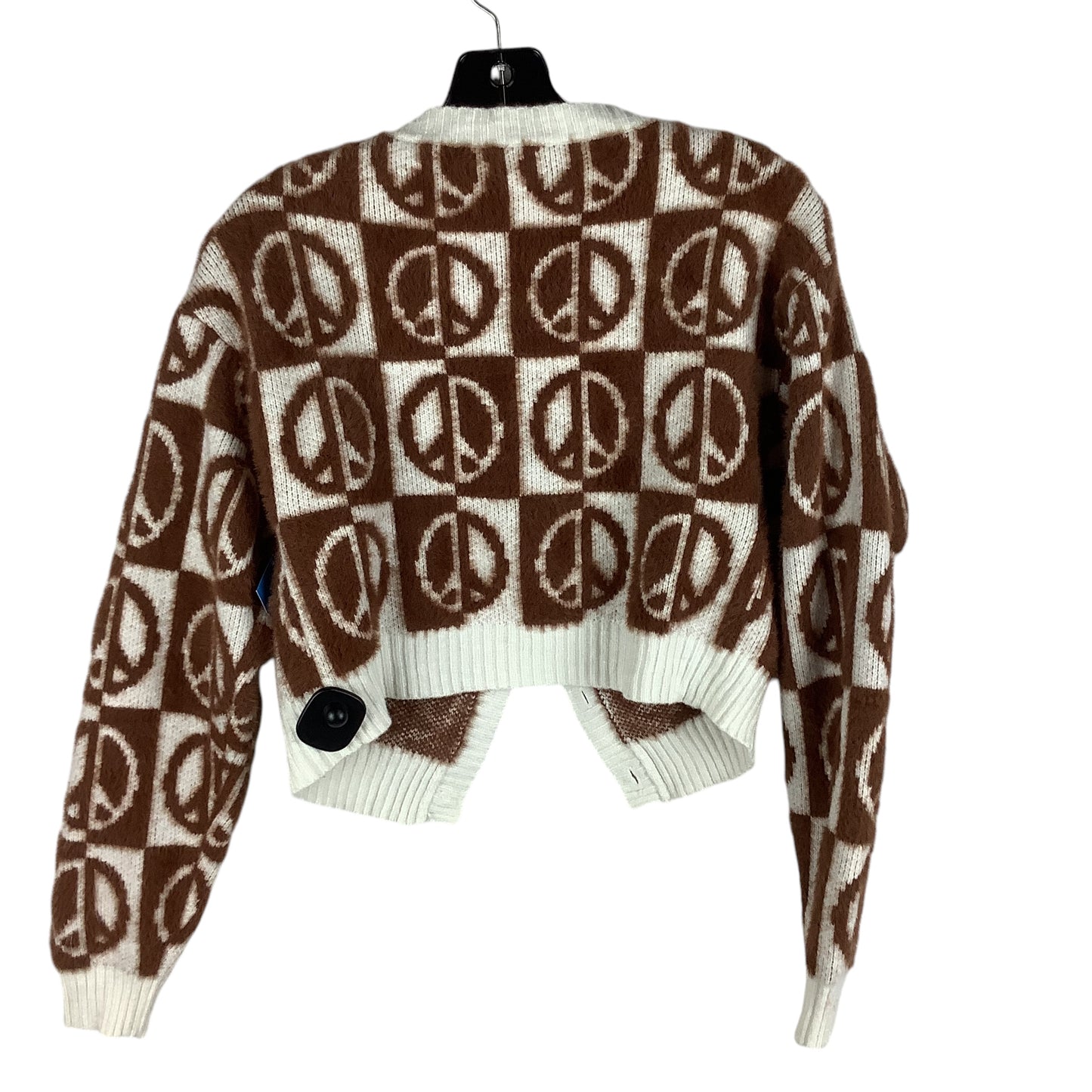 Sweater Cardigan By Clothes Mentor In Brown, Size: Xs