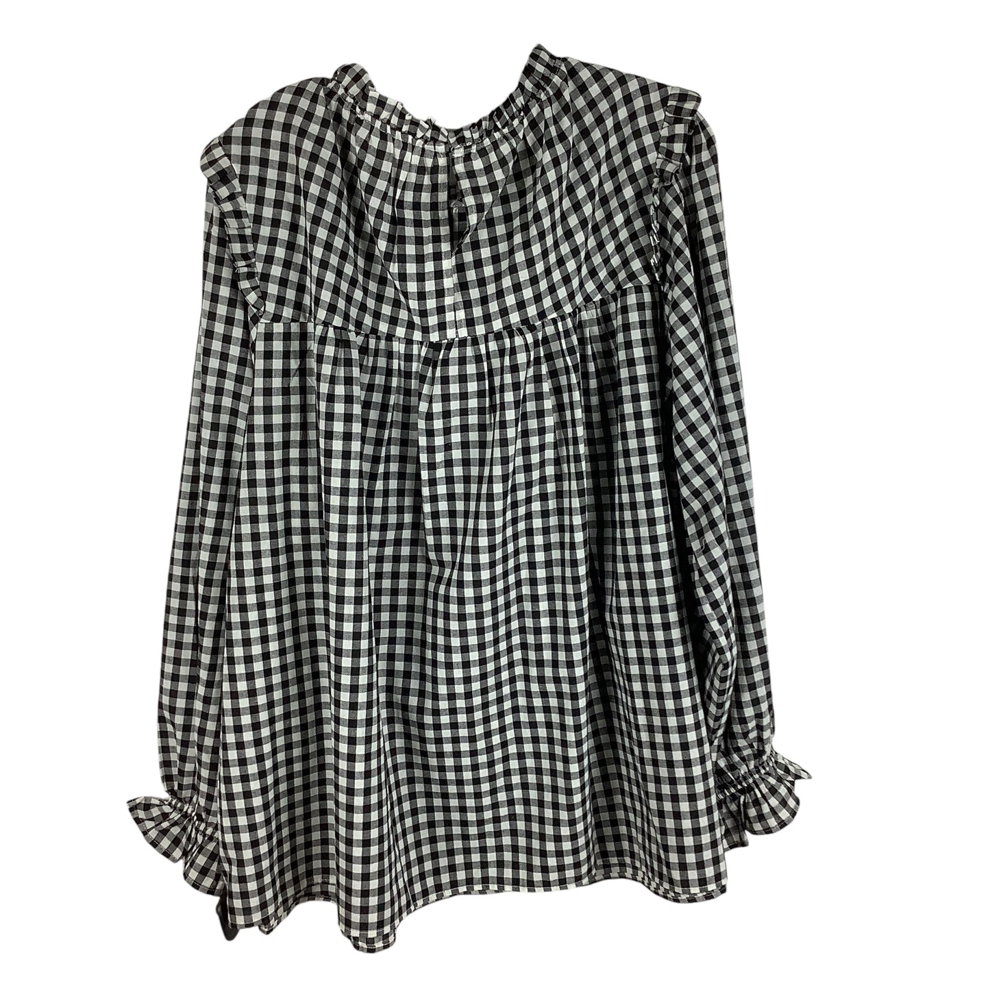 Top Long Sleeve By Haptics In Plaid Pattern, Size: 3x