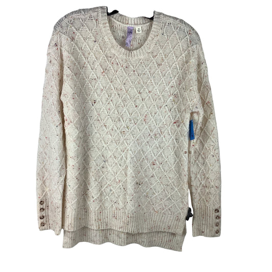 Sweater By Clothes Mentor In Cream, Size: M