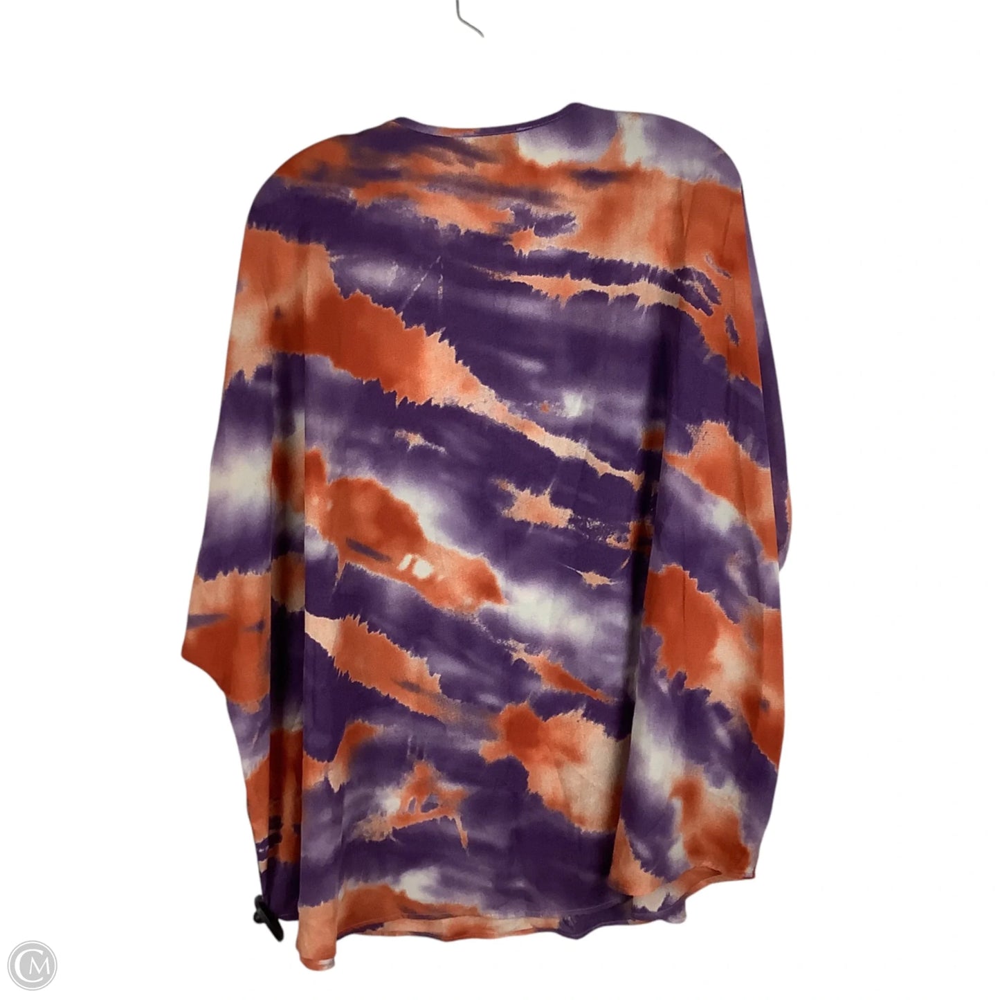 Kimono By Adrienne Vittadini In Orange & Purple, Size: M