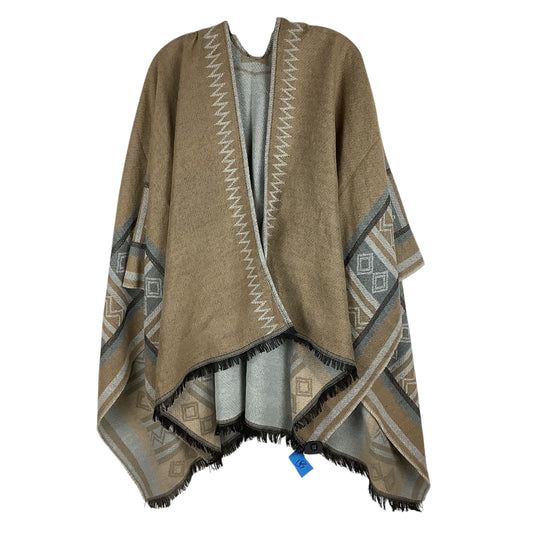 Shawl By Clothes Mentor In Brown, Size: Osfm