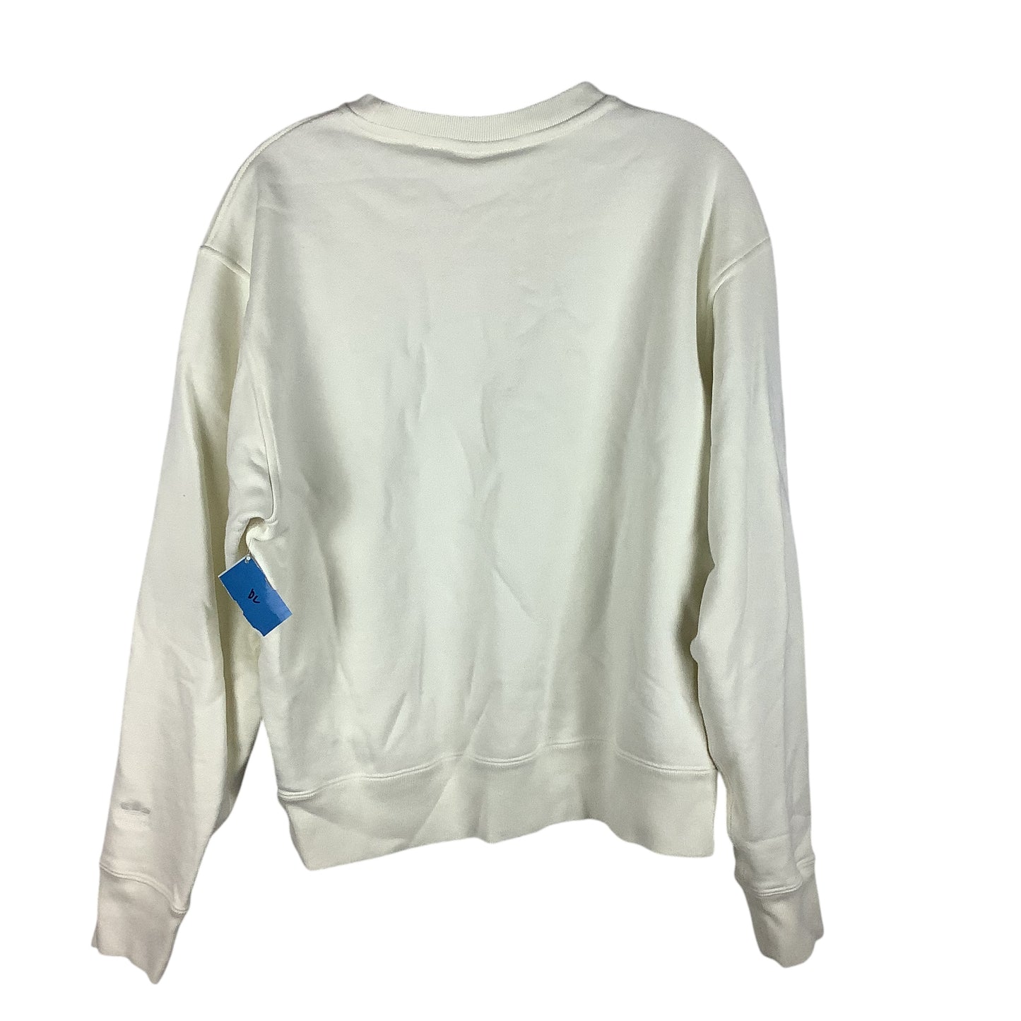 Athletic Sweatshirt Crewneck By Adidas In White, Size: M