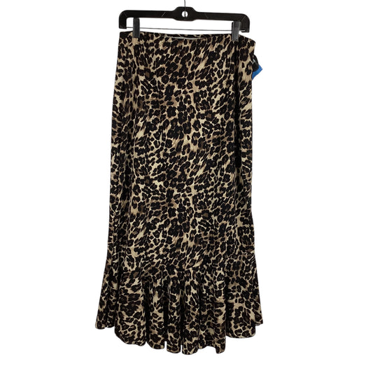 Skirt Midi By Clothes Mentor In Animal Print, Size: M