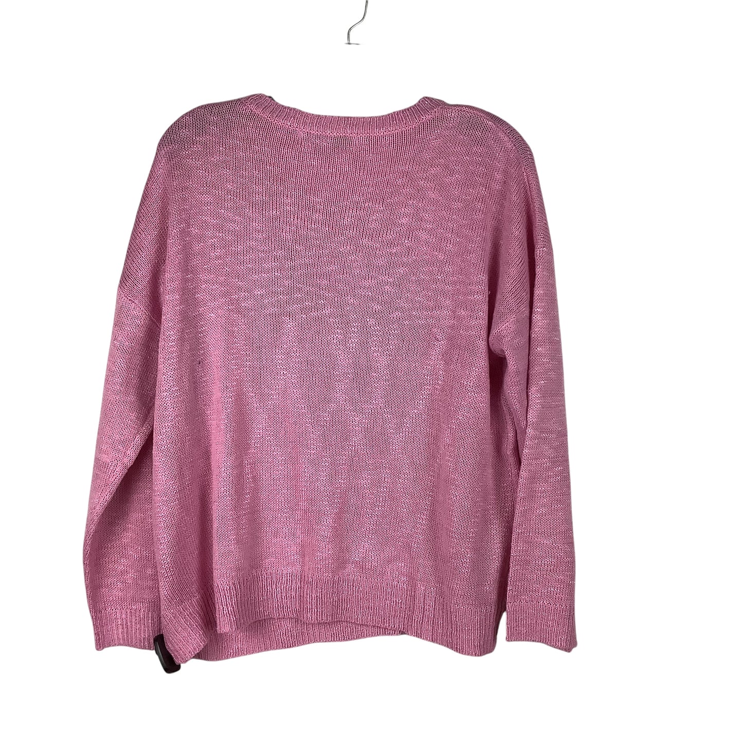 Top Long Sleeve By Simply Southern In Pink, Size: L