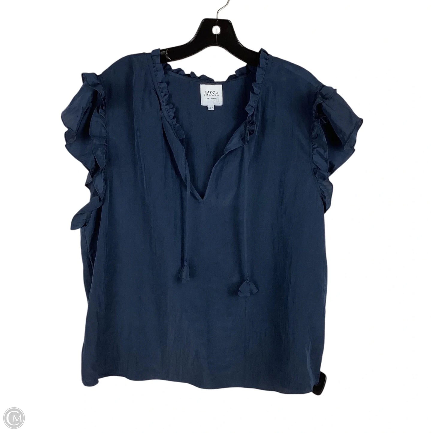 Top Short Sleeve By Clothes Mentor In Navy, Size: Xl