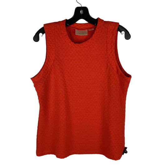 Top Sleeveless By Maeve In Orange, Size: S