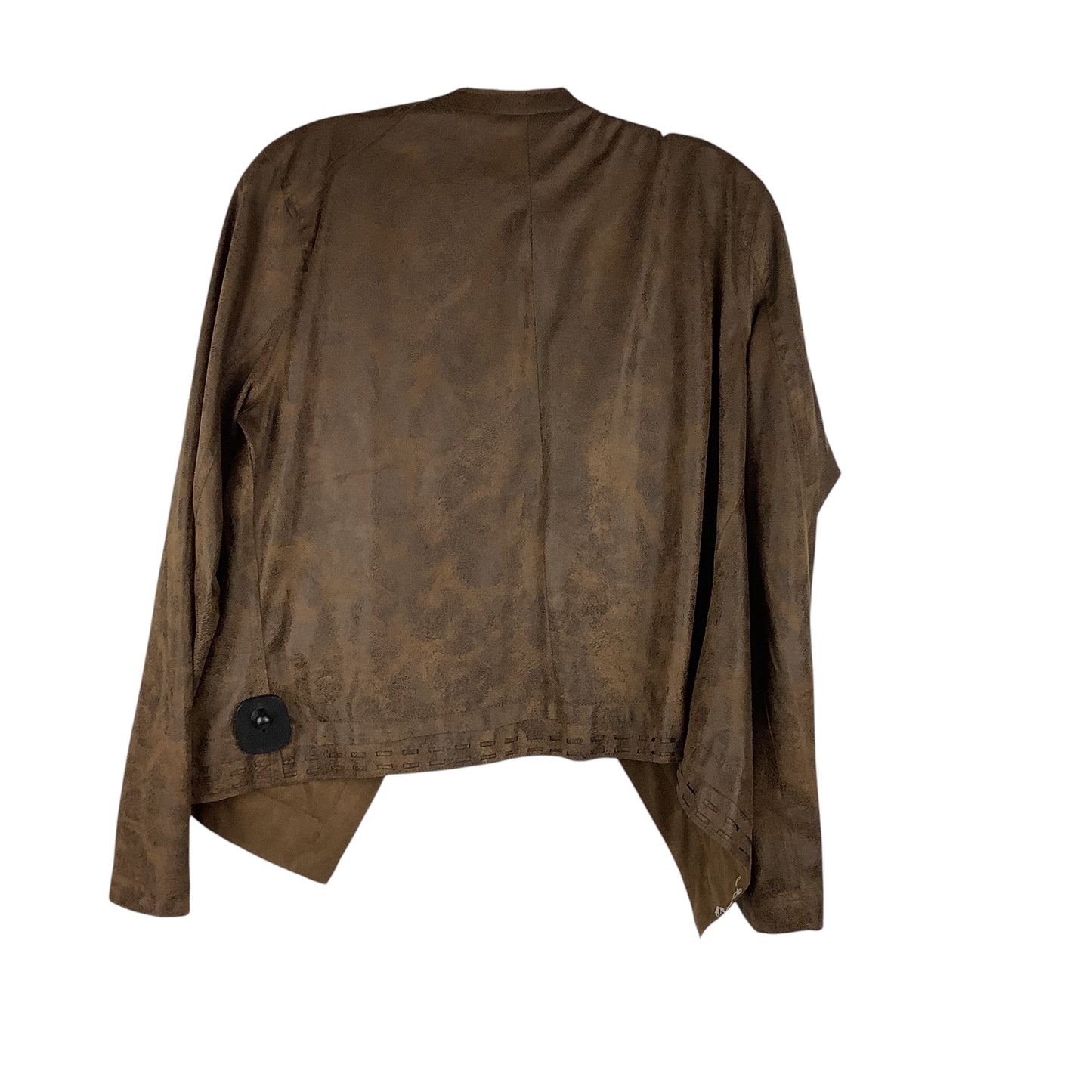 Jacket Moto By Lysse In Brown, Size: L