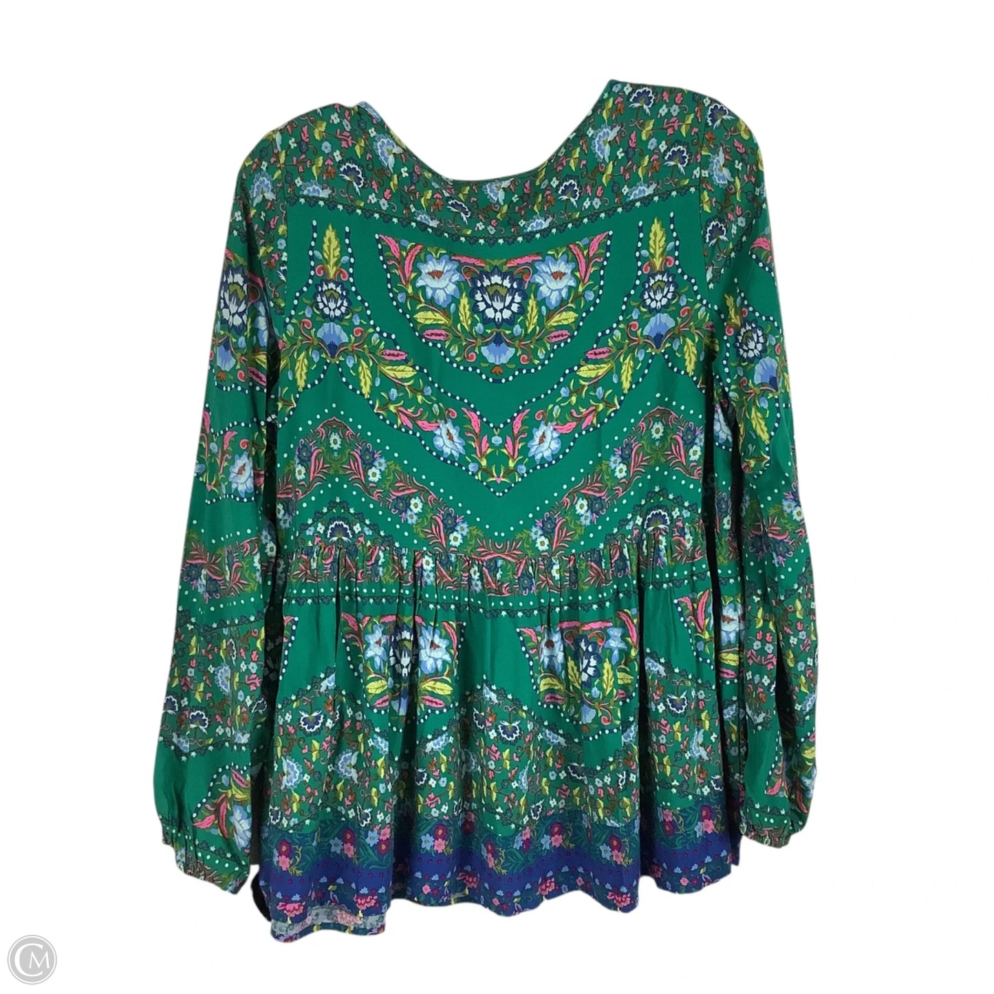 Top Long Sleeve By Matilda Jane In Green, Size: M