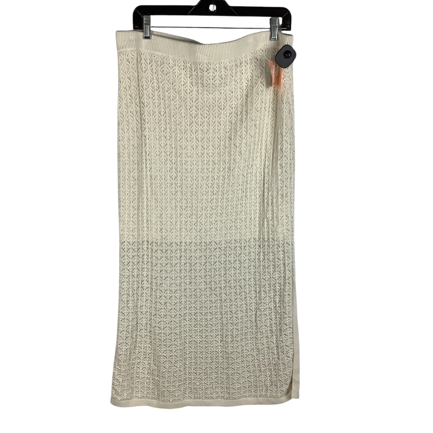 Skirt Maxi By A New Day In Cream, Size: Xl