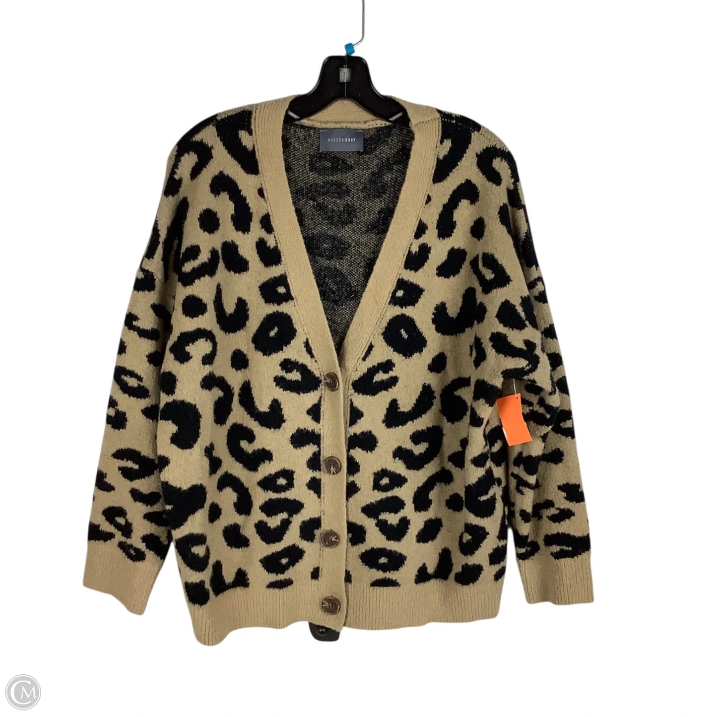 Sweater Cardigan By Hudson In Animal Print, Size: Est. S/M