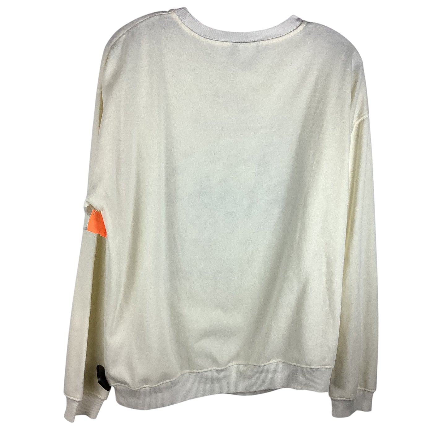 Sweatshirt Crewneck By Clothes Mentor In White, Size: M