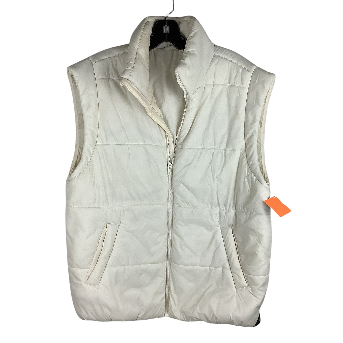 Vest Puffer & Quilted By Dsg Outerwear In White, Size: XS/S