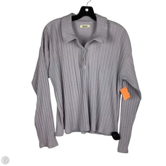 Top Long Sleeve By Madewell In Purple, Size: M