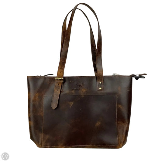 Handbag Leather By Clothes Mentor, Size: Large