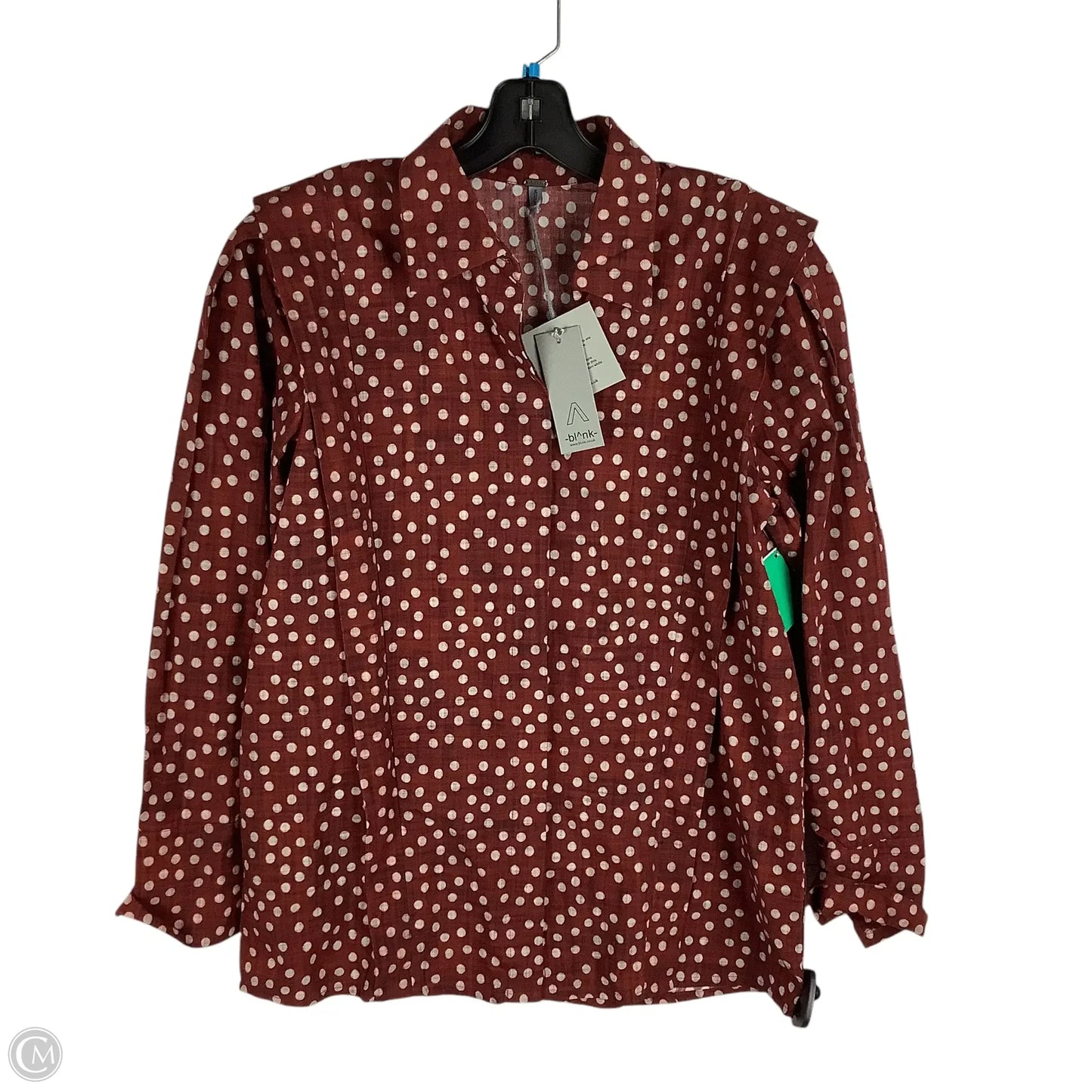 Top Long Sleeve By Bl-nk In Red, Size: M