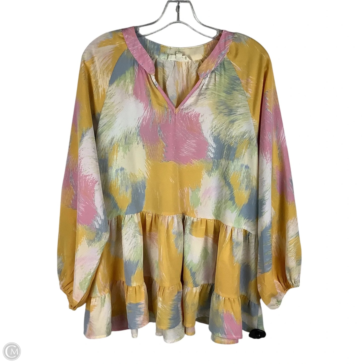 Top Long Sleeve By Entro In Multi-colored, Size: M