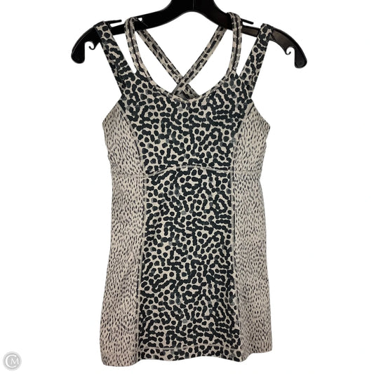 Athletic Tank Top By Lululemon In Animal Print, Size: 4