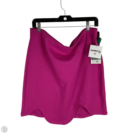 Skirt Midi By Target In Pink & Purple, Size: Xl