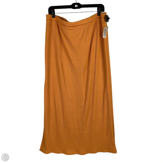 Skirt Maxi By Old Navy In Orange, Size: Xl