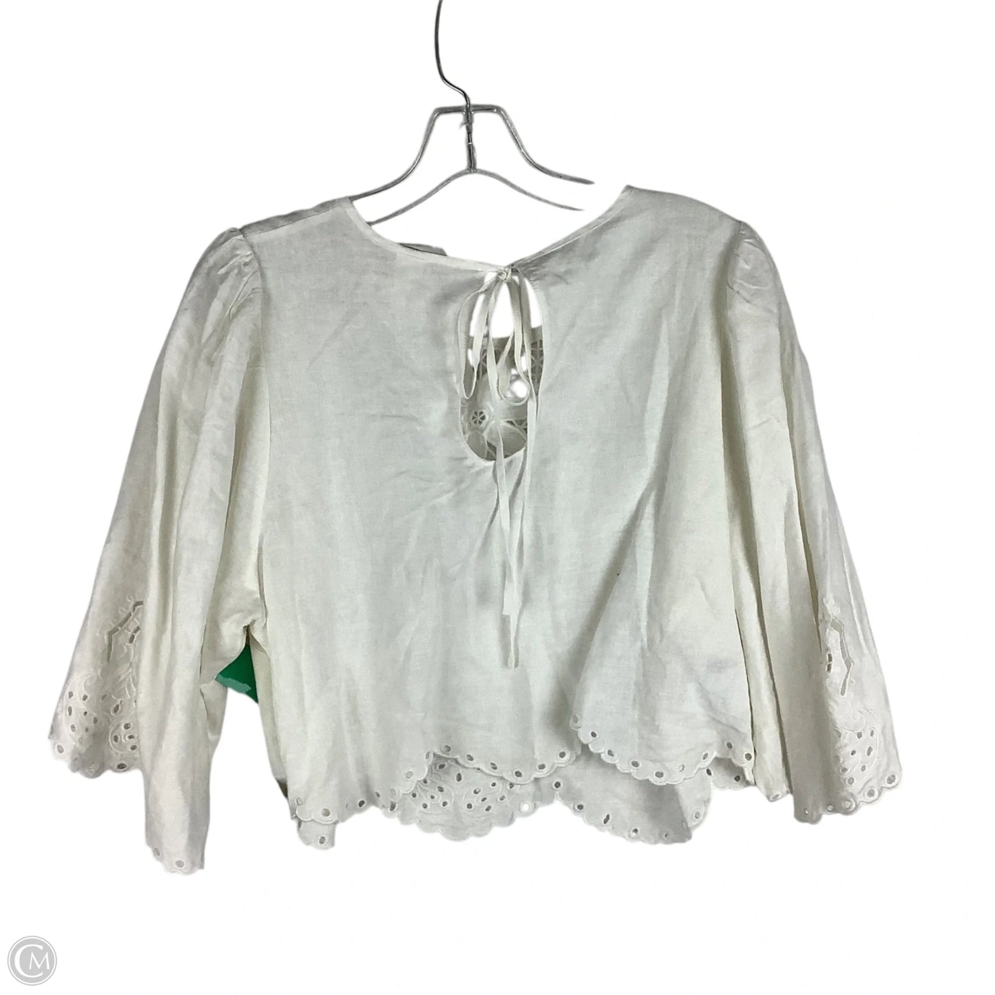 Top Long Sleeve By H&m In Cream, Size: Xl