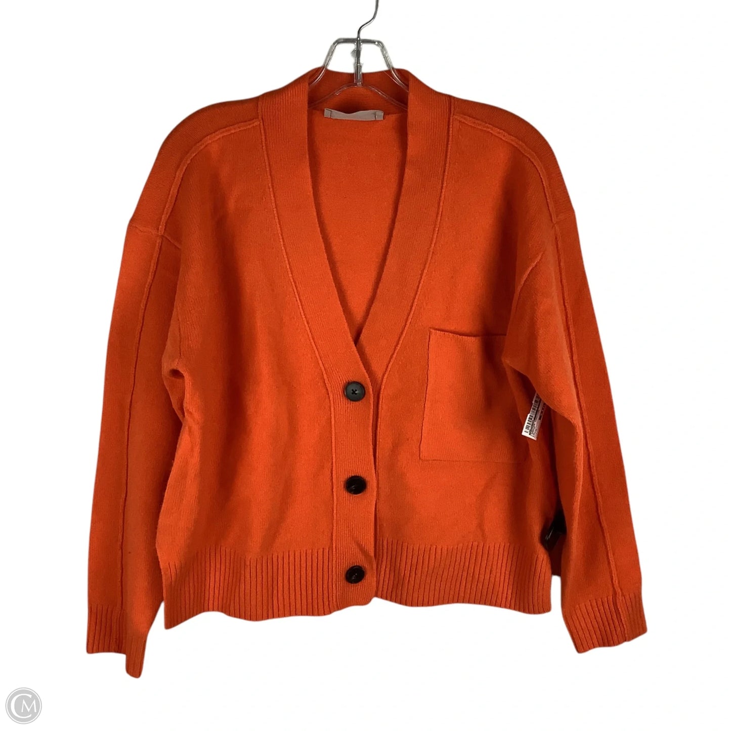 Sweater Cardigan By Everlane In Orange, Size: M