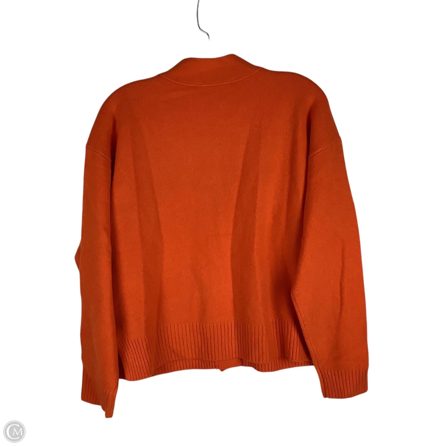 Sweater Cardigan By Everlane In Orange, Size: M