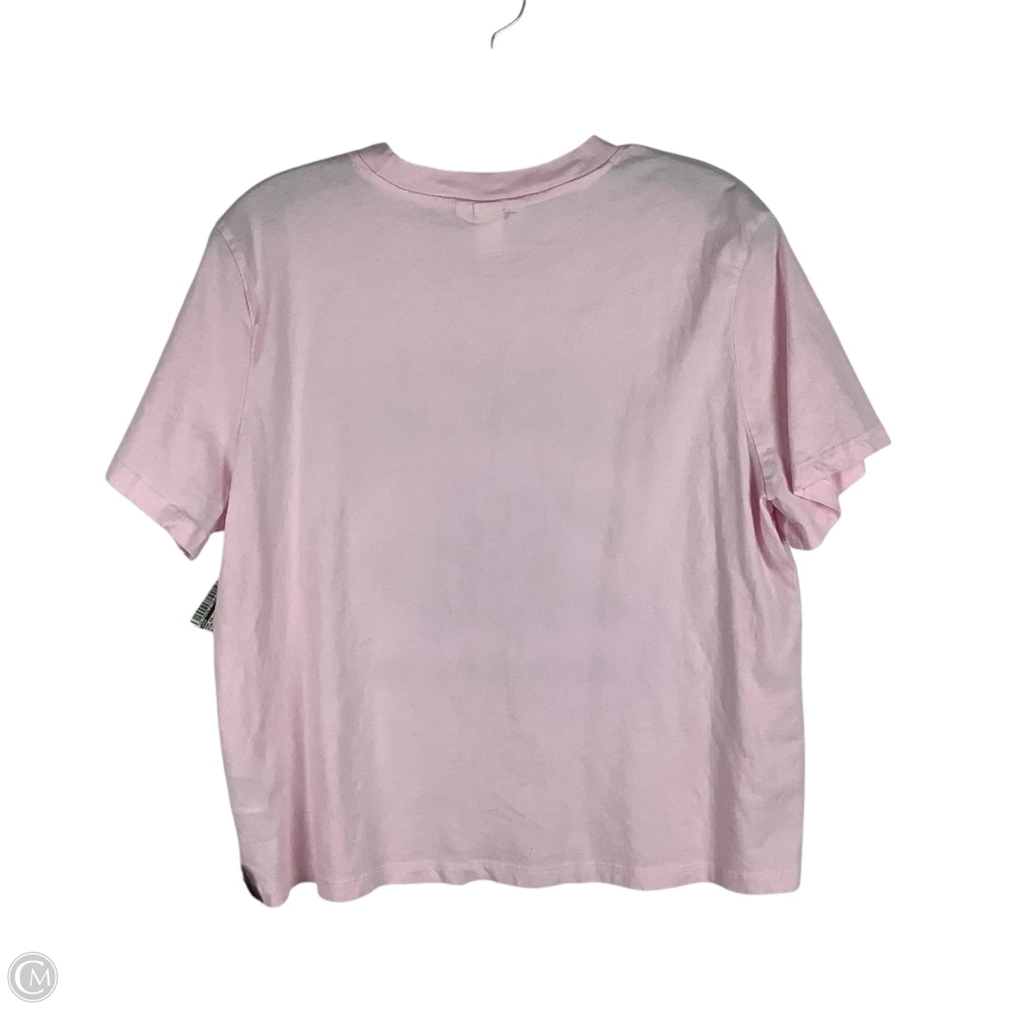 Top Short Sleeve By H&m In Pink, Size: L