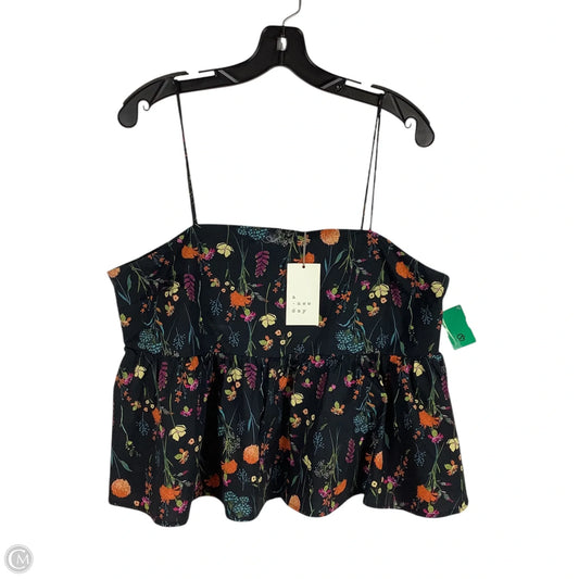 Top Sleeveless By A New Day In Floral Print, Size: Xl