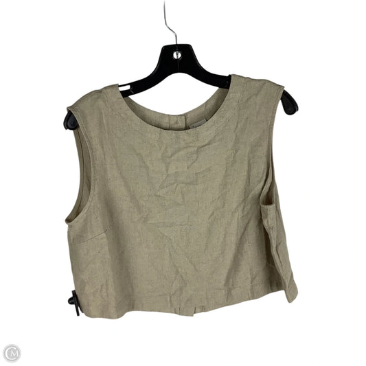 Top Sleeveless By A New Day In Brown, Size: M