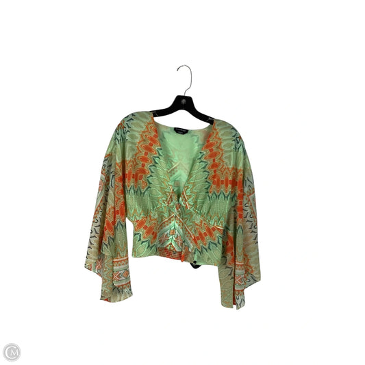Top Sleeveless By Bebe In Green, Size: M
