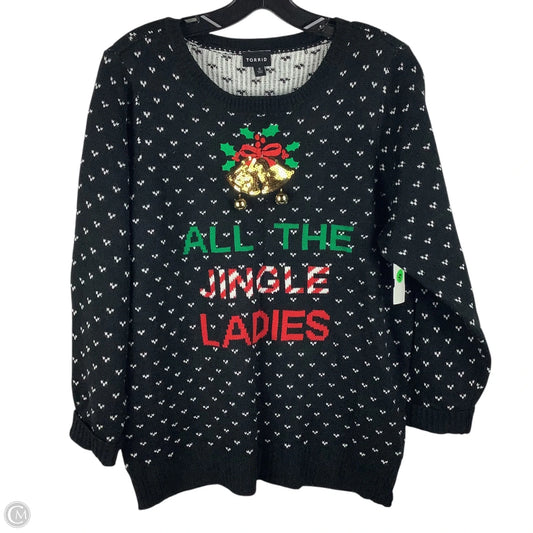 Sweater By Torrid In Black, Size: L