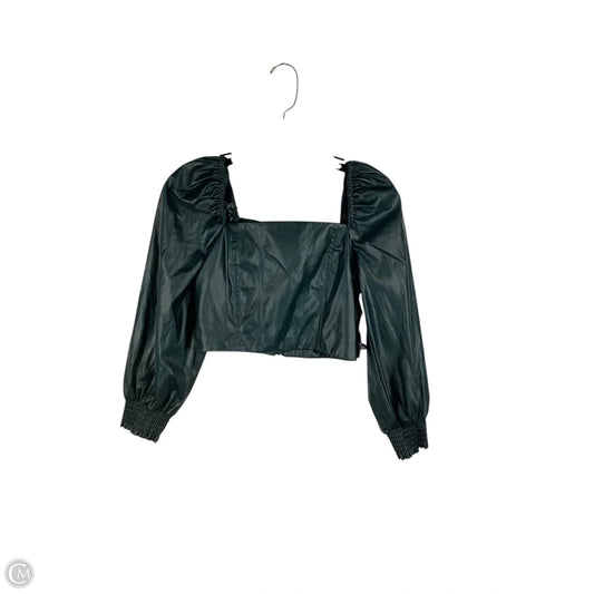 Top Long Sleeve By 7 For All Mankind In Green, Size: S