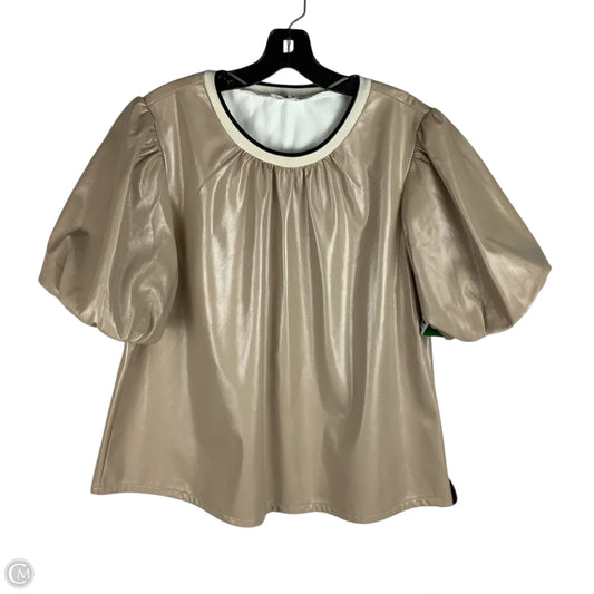 Top Short Sleeve By Thml In Tan, Size: Xl