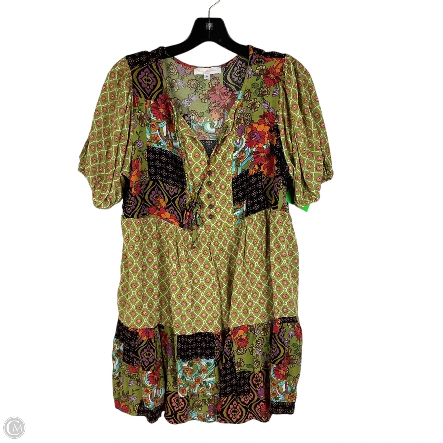 Dress Casual Short By Ces Femme In Green, Size: M