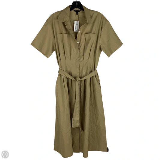 Dress Party Midi By Banana Republic In Tan, Size: Xs