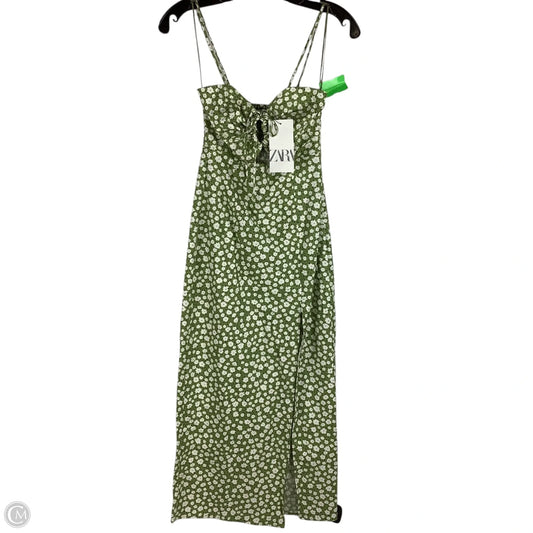 Dress Casual Maxi By Zara In Green, Size: Xs