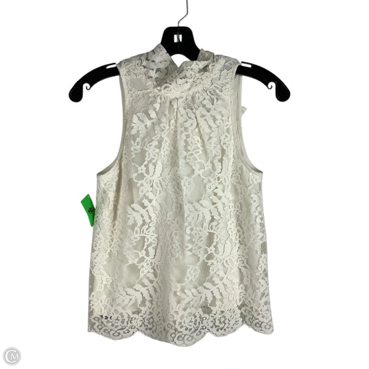 Top Sleeveless By Clothes Mentor In White, Size: Xs