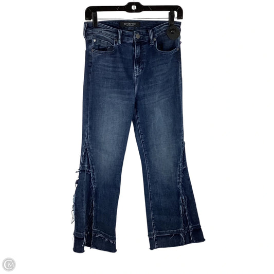 Jeans Straight By Liverpool In Blue Denim, Size: 2