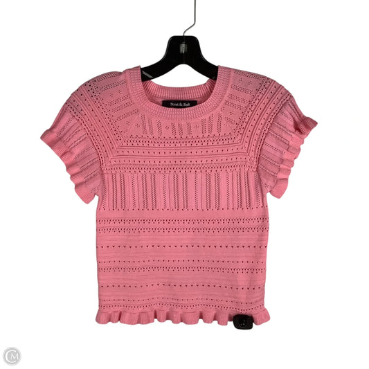 Top Short Sleeve By Clothes Mentor In Pink, Size: S