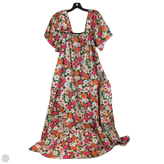 Dress Party Long By Karlie In Floral Print, Size: S